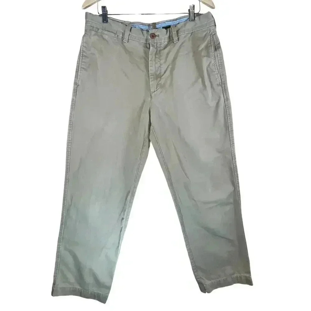 Timberland Men's Khaki‎ 100% Cotton Casual Gorpcore  Pants 34x30